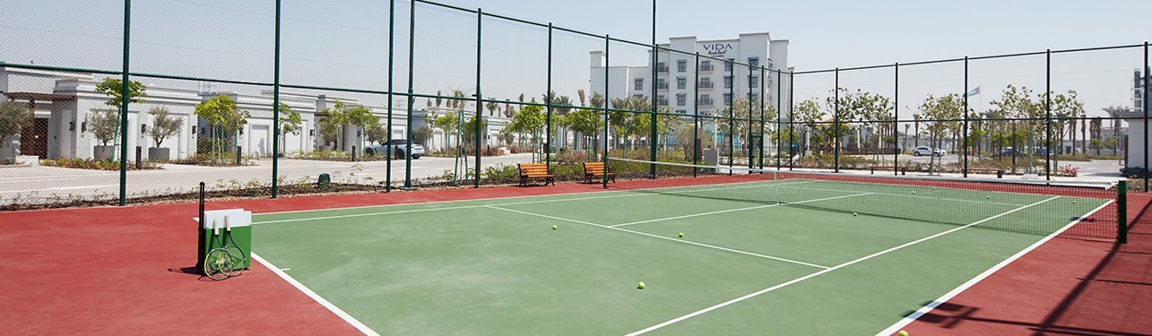 Tennis Court Amenities at Vida Beach Resort Umm Al Quwain