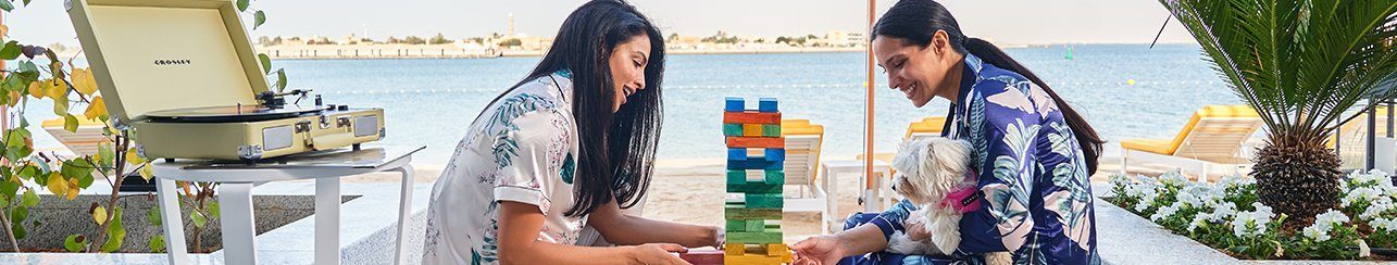 Jenga and Vinyl Record Rentals at Vida Beach Resort Umm Al Quwain